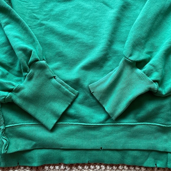 NEW Free People We The Free Camden Sweatshirt In Kelly Green - Picture 9 of 13